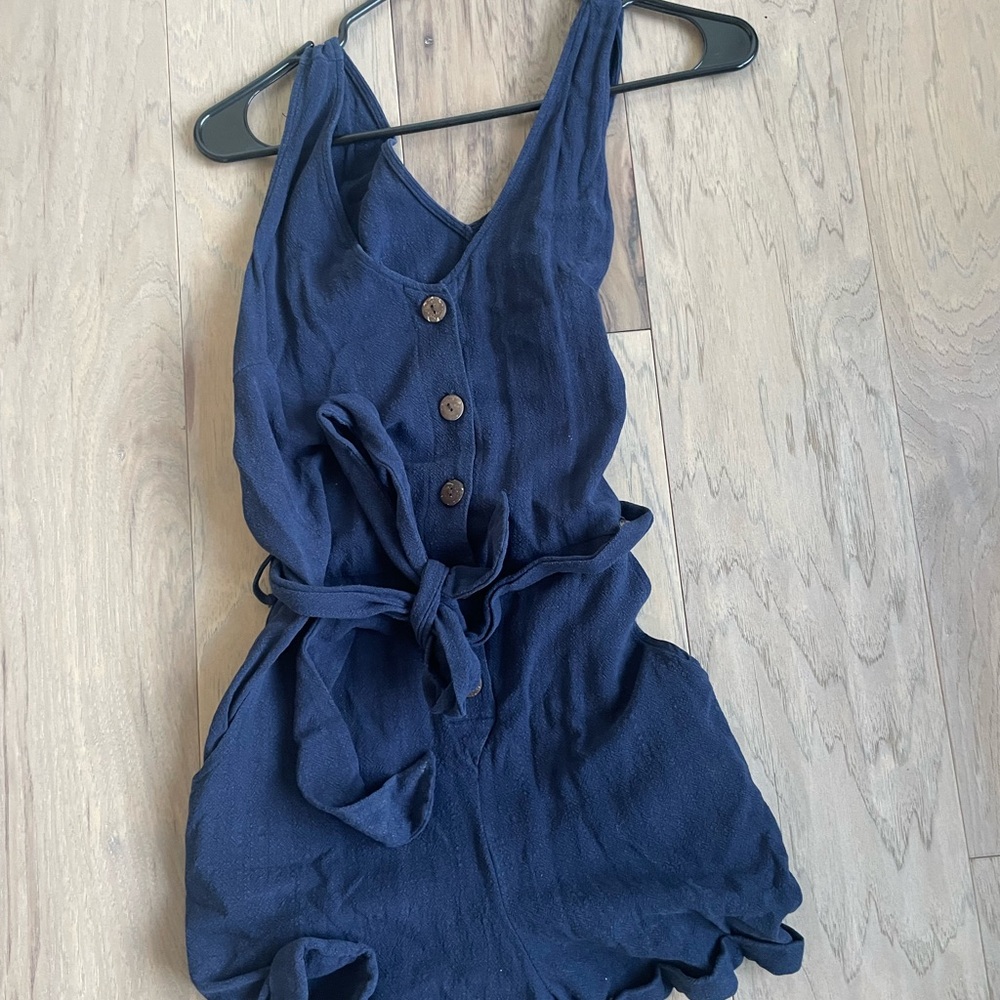 Navy Blue Romper